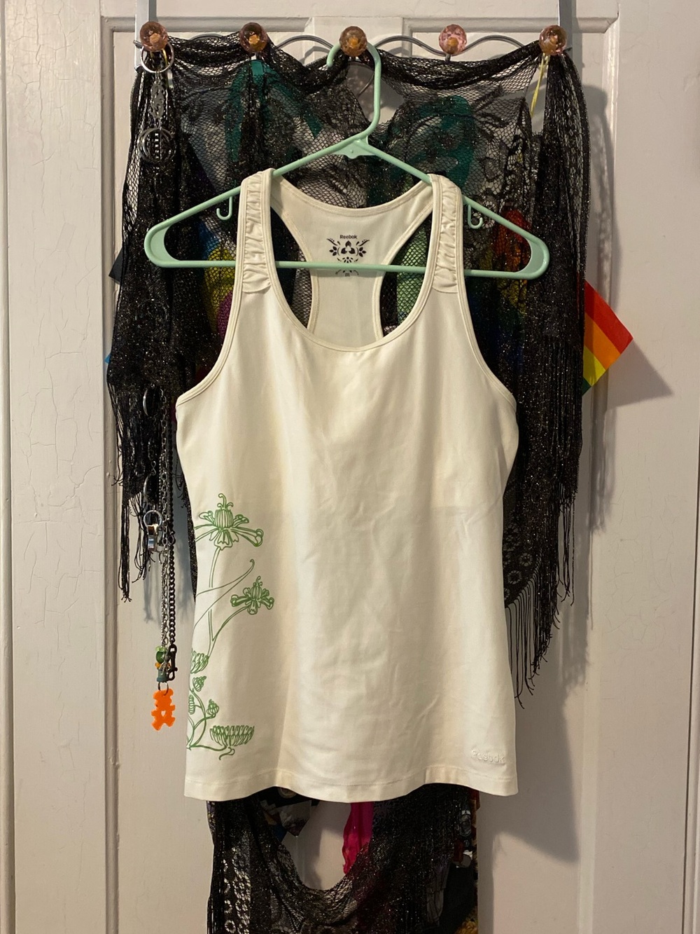 reebok floral tank top